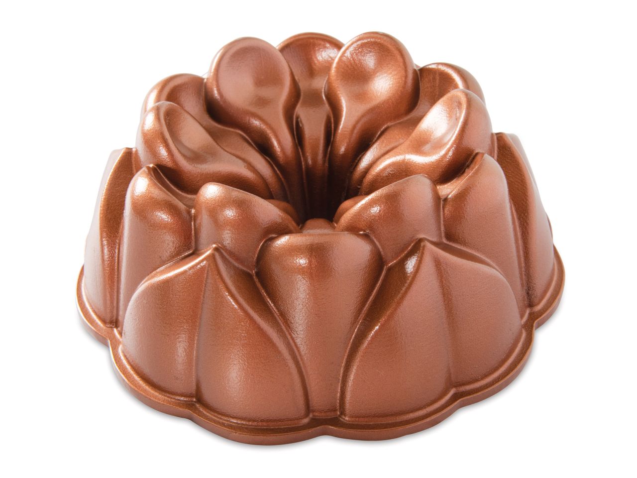 Nordic Ware: Aluguss-Backform Magnolia Bundt, Antihaft, 2,4 L, 23,5 x 9,5 cm