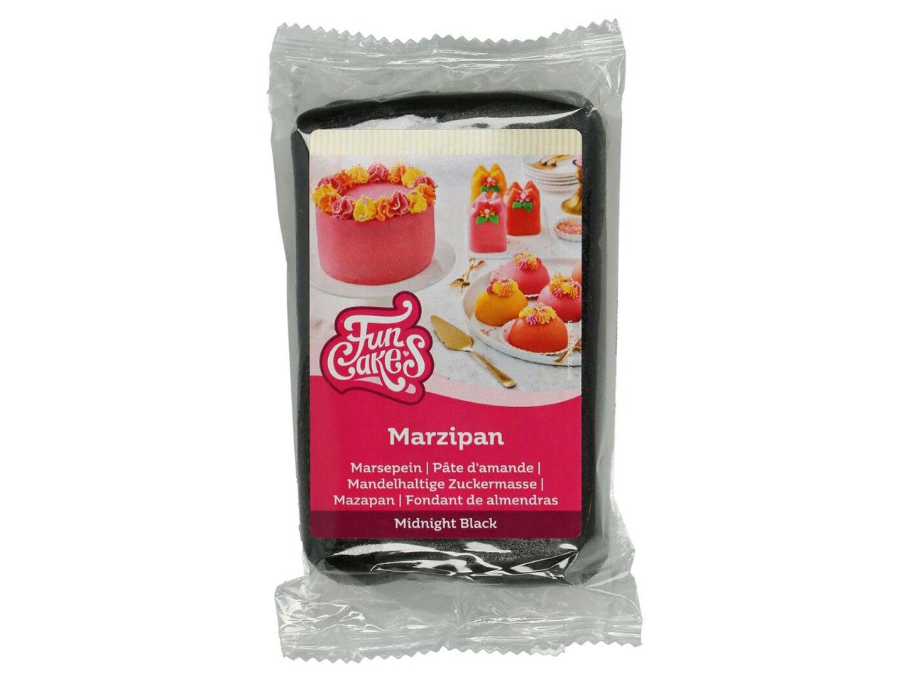 FunCakes - Marzipan - schwarz - 250g