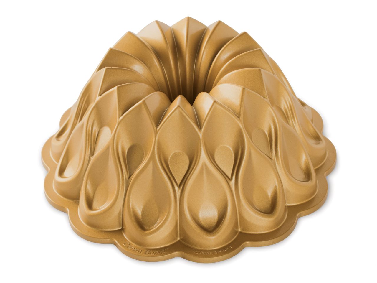 Nordic Ware: Aluguss-Backform Crown Bundt Pan, Antihaft, 2,4 L, 24 x 10,5 cm