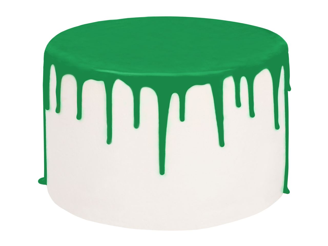 Drip Cake-Glasur Forest Green, Tannengrün, inkl. Spritzflasche, 250 g