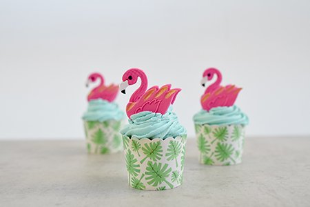 Flamingo-Cupcakes