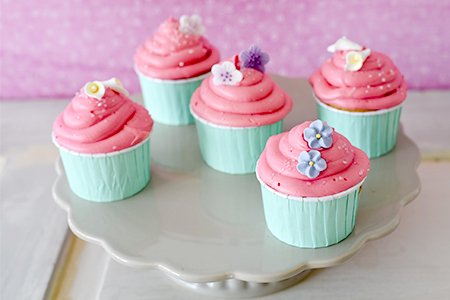 Spring Cupcakes pink Vanilla