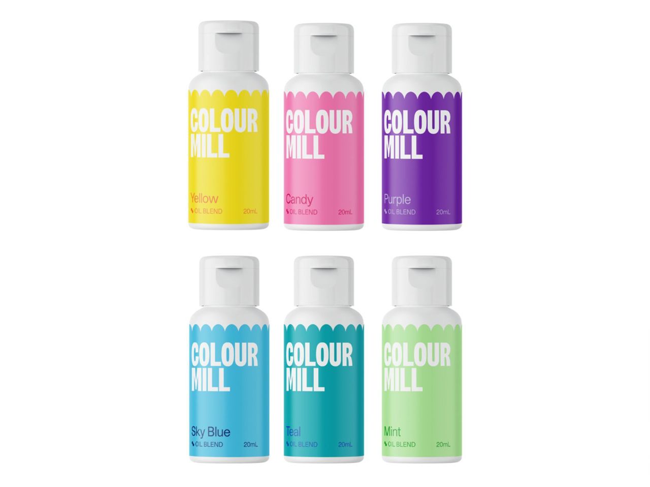 Colour Mill: Schokoladenfarbe Pool Party 6er-Set, bunte Farben, 6 x 20 ml