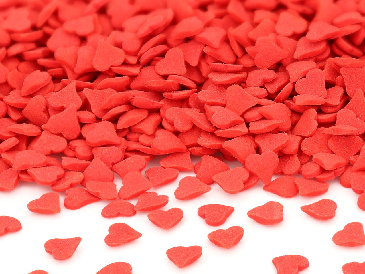 Streudekor Herzen, Rot, 80 g