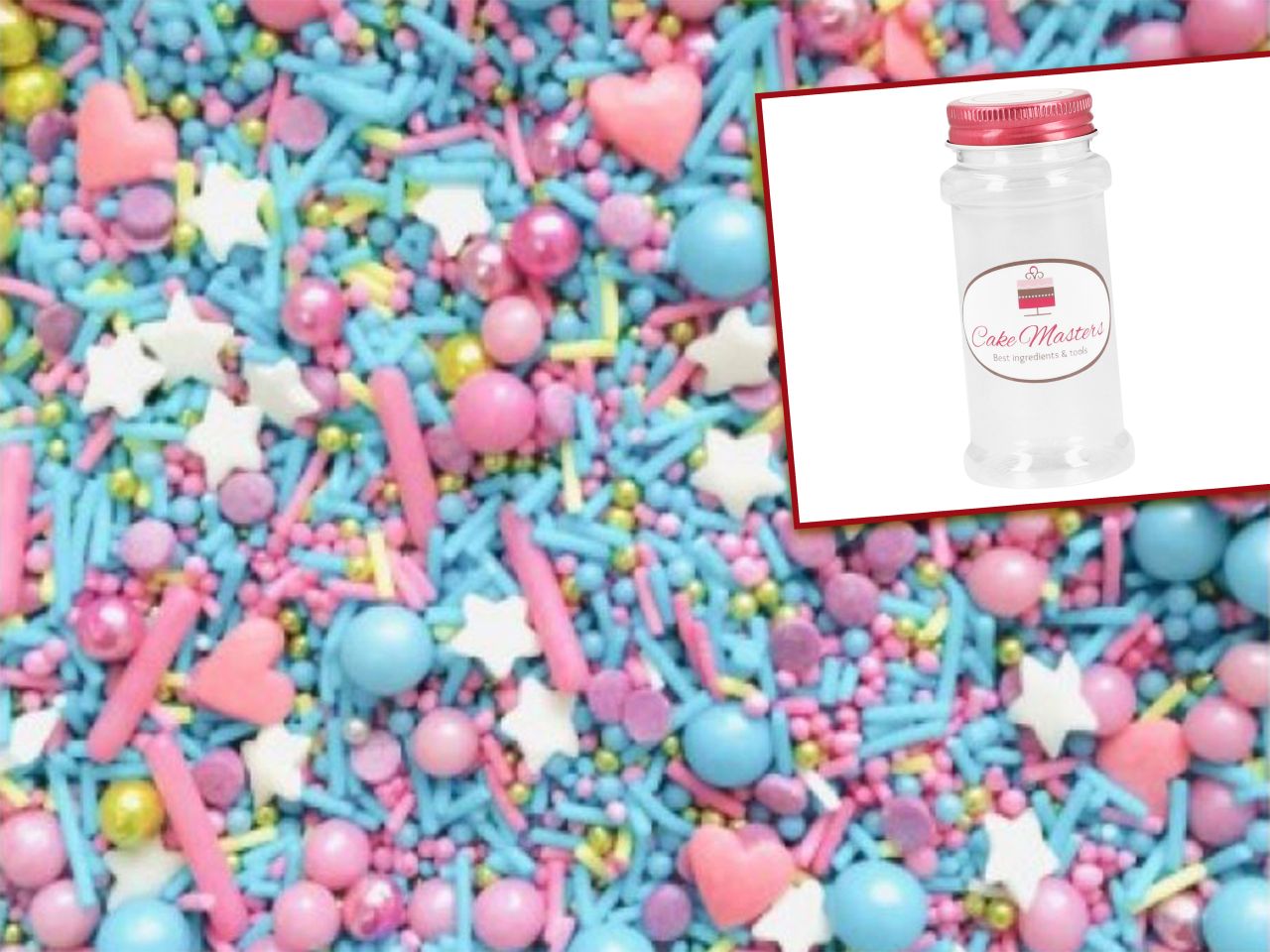 Sprinkles Candy World, Farb-Mix, 80 g, Vorratsdose