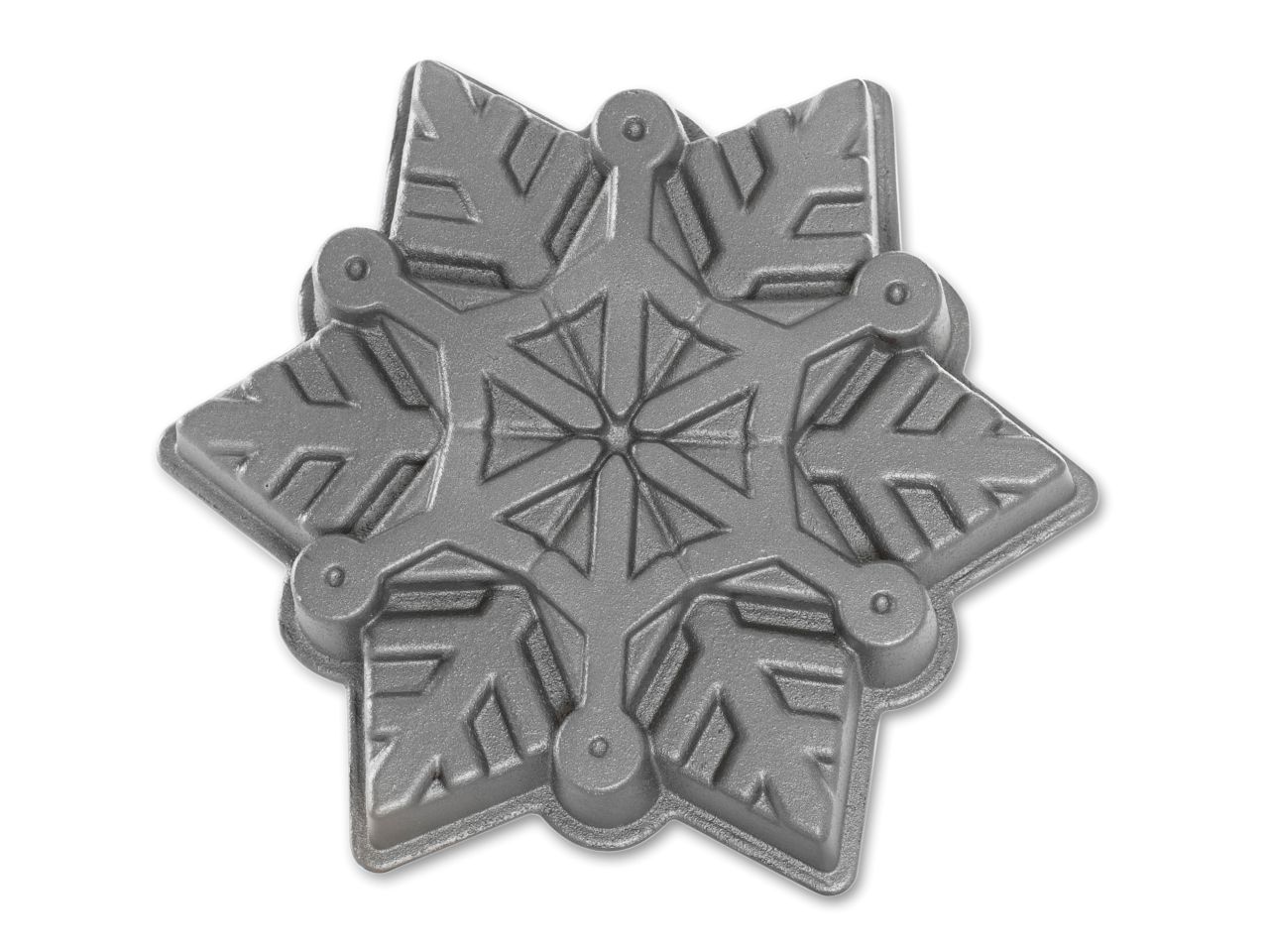 Nordic Ware: Aluguss-Backform Snowflake Pan, Antihaft, 1,4 L, 26,2 x 5,5 cm