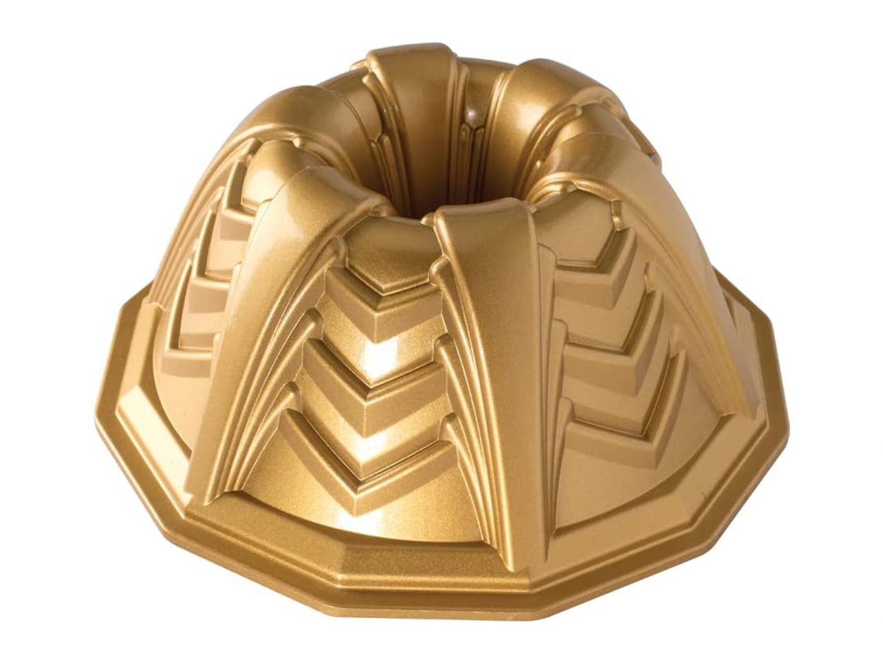 Nordic Ware: Aluguss-Backform Marquee Bundt Pan, Antihaft, 3,2 L, 22,5 x 10,5 cm