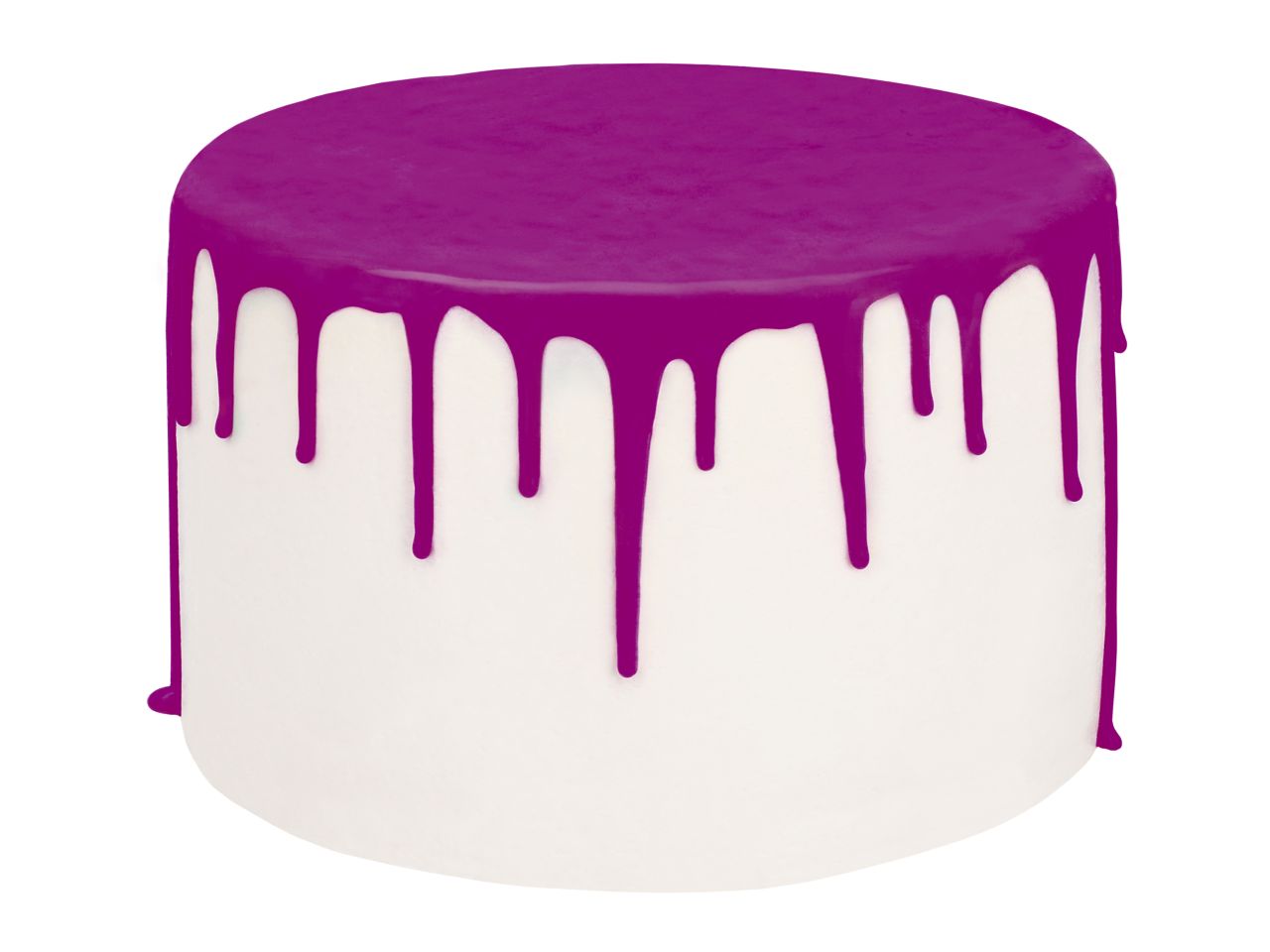 Drip Cake-Glasur Violet, Purpur, inkl. Spritzflasche, 250 g
