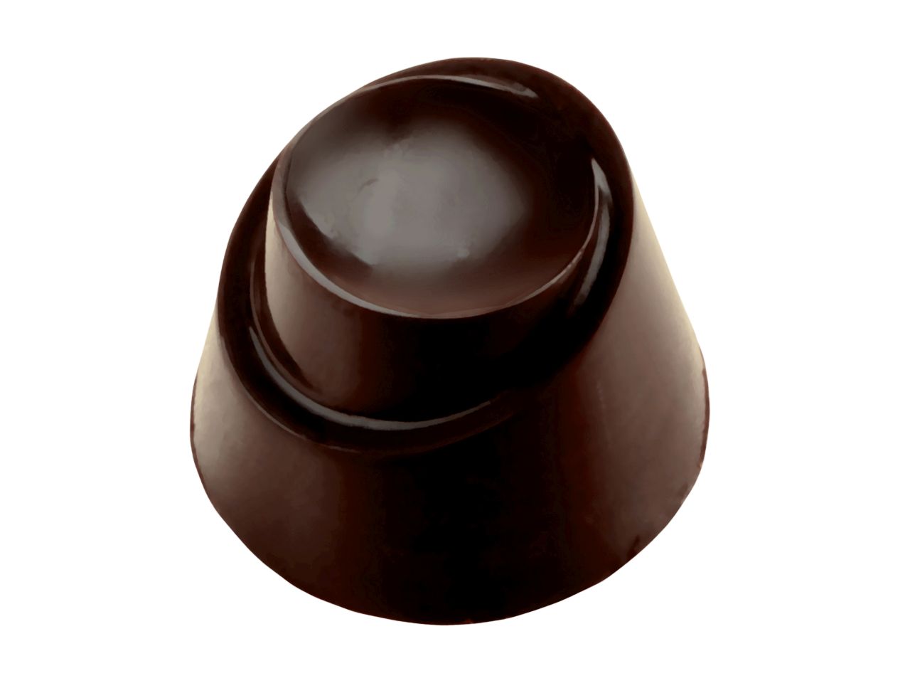 Schokoladenform: Dolce, Kunststoff, transparent, 21 Mulden à 28 x 22 mm