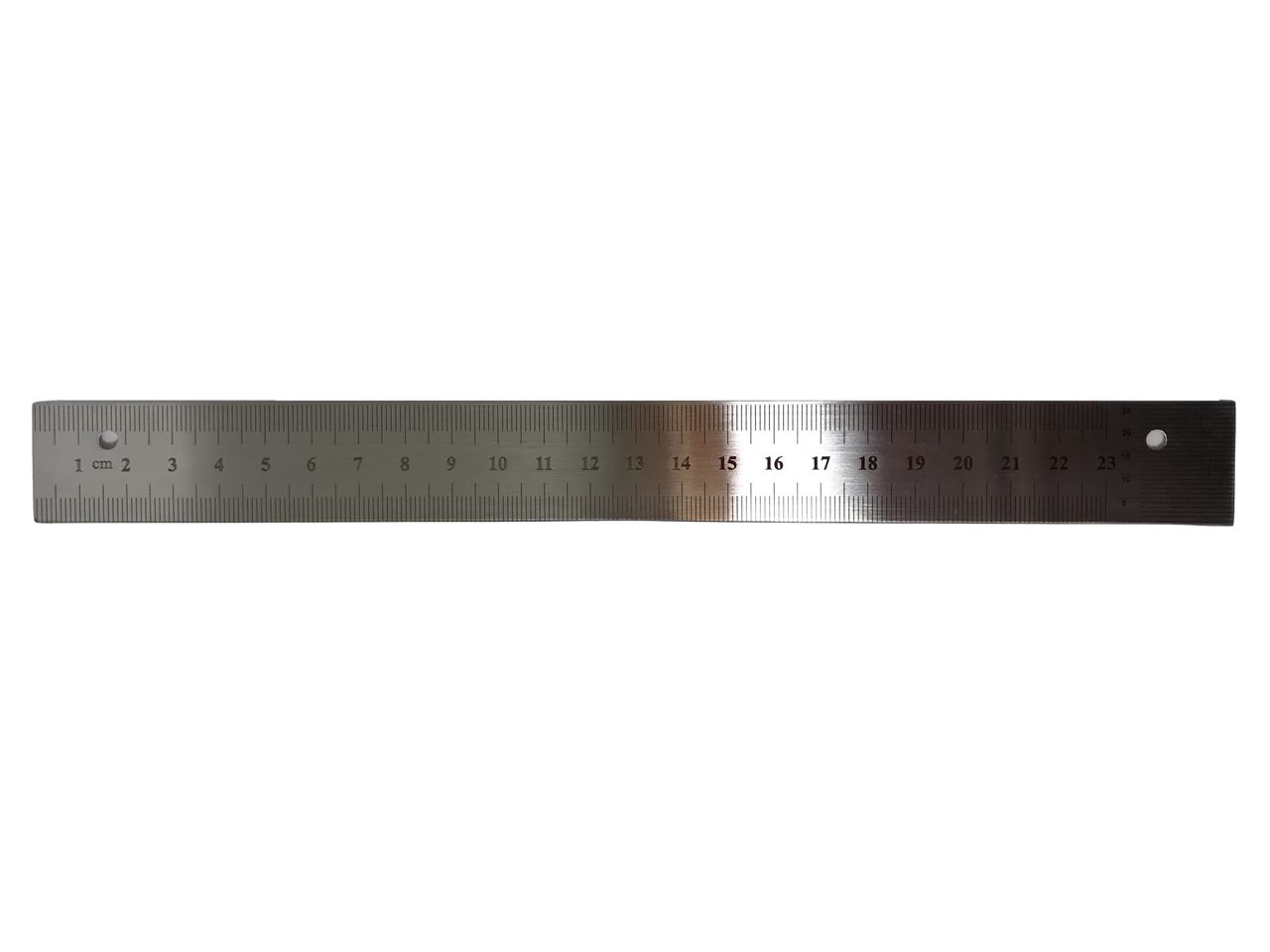 Flexibles Messer und Lineal, Metall, 25,6 x 2,6 cm