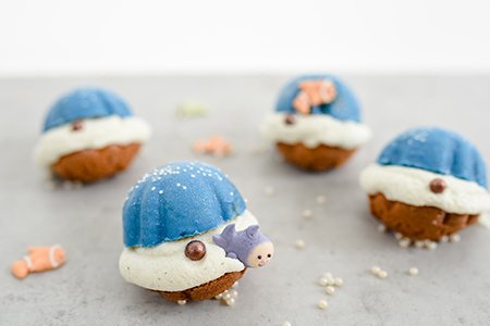 Muschel-Cupcakes