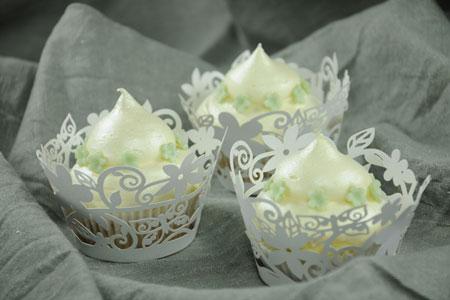 Apfel-Cupcakes mit Vanille-Icing