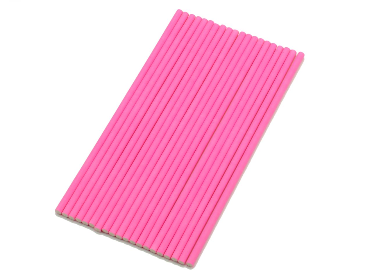 Cake Pop Sticks, Papier, Pink, 20 Stück á 15 cm x 4 mm
