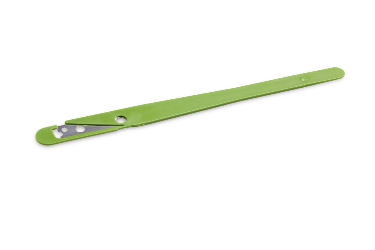Teigritzmesser, gerade Klinge, grün, Länge 14,5 cm