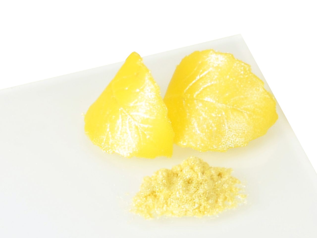 Lebensmittelfarbpulver Metallic-Gelb, Zitronengelb, 10 g