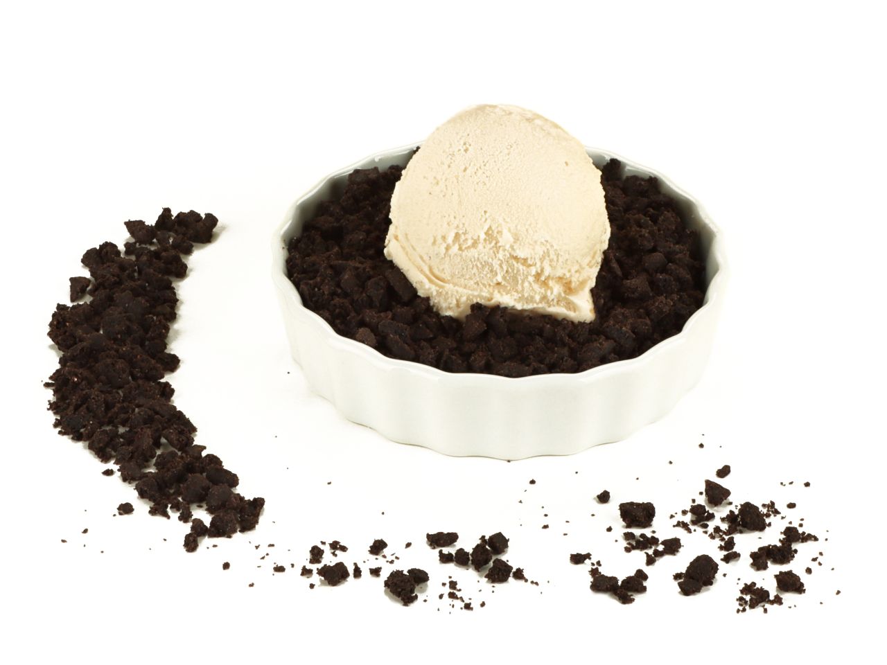 Cookie Crumbs Dark Cocoa, gemahlene Kakaokekse, 100 g