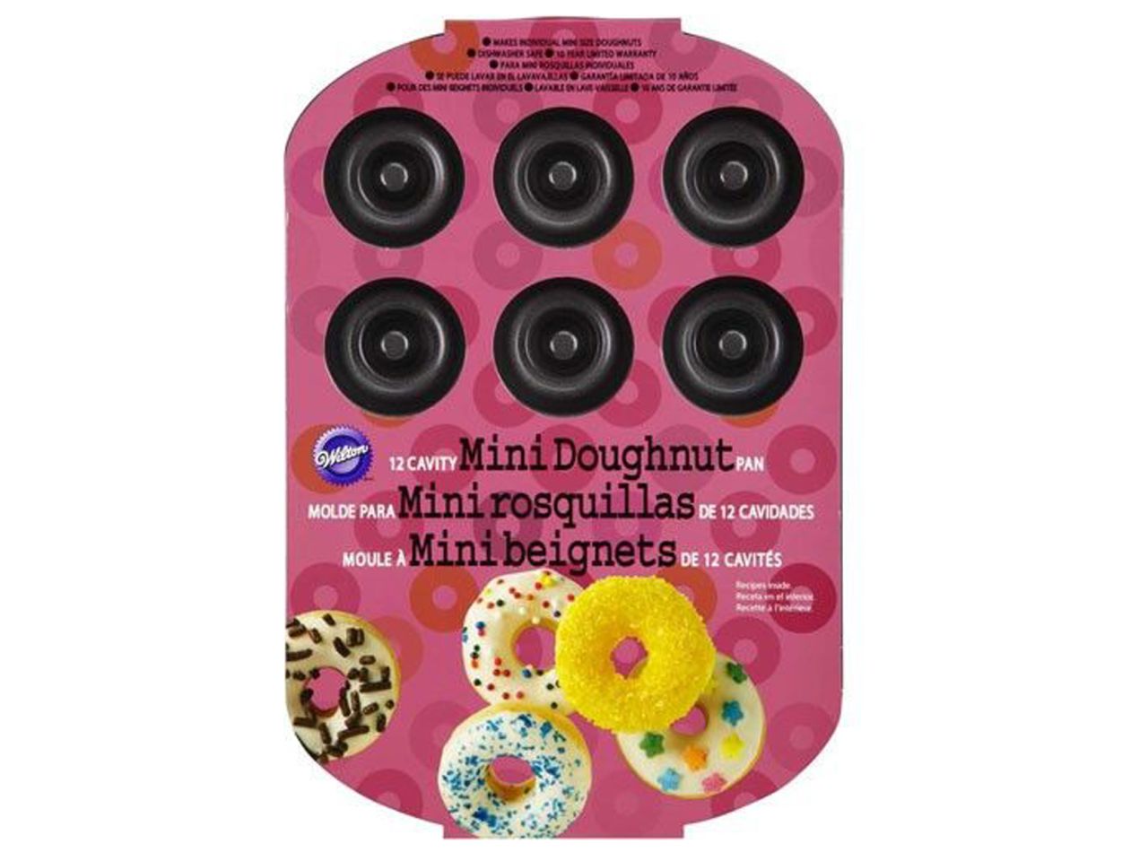 Mini-Donuts Backform antihaftbeschichtet 26,5x18 cm für 12 Stück