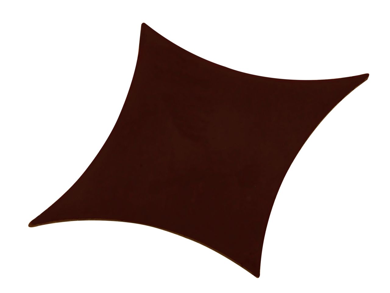 Schokoladen-Gießform: Aufleger Square, Silikon, Cremeweiß, 12 Mulden à 6,3 x 4,7 cm