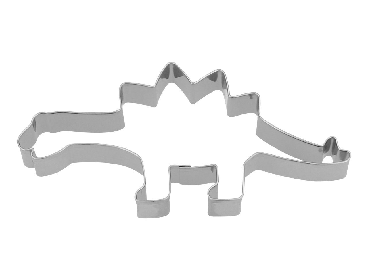 Ausstecher: Dino Stegosaurus, Edelstahl, 5,3 cm x 11,7 cm