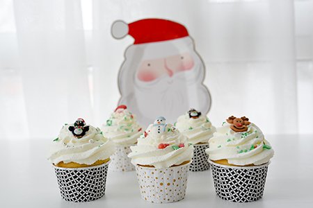 Weihnachts-Schoko-Cupcakes