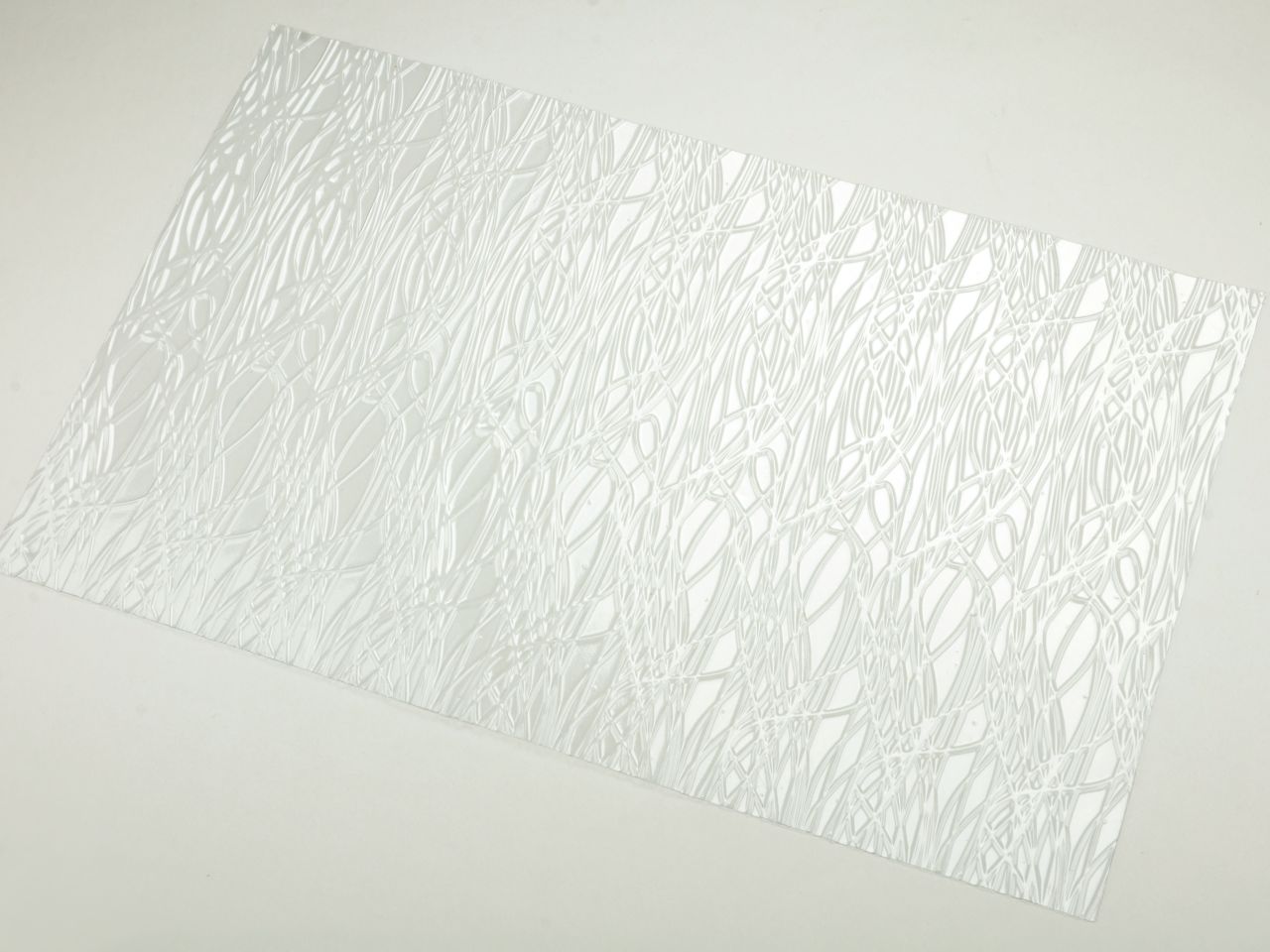 Strukturfolie: Filaments, PVC, transparent, 40 x 25 cm