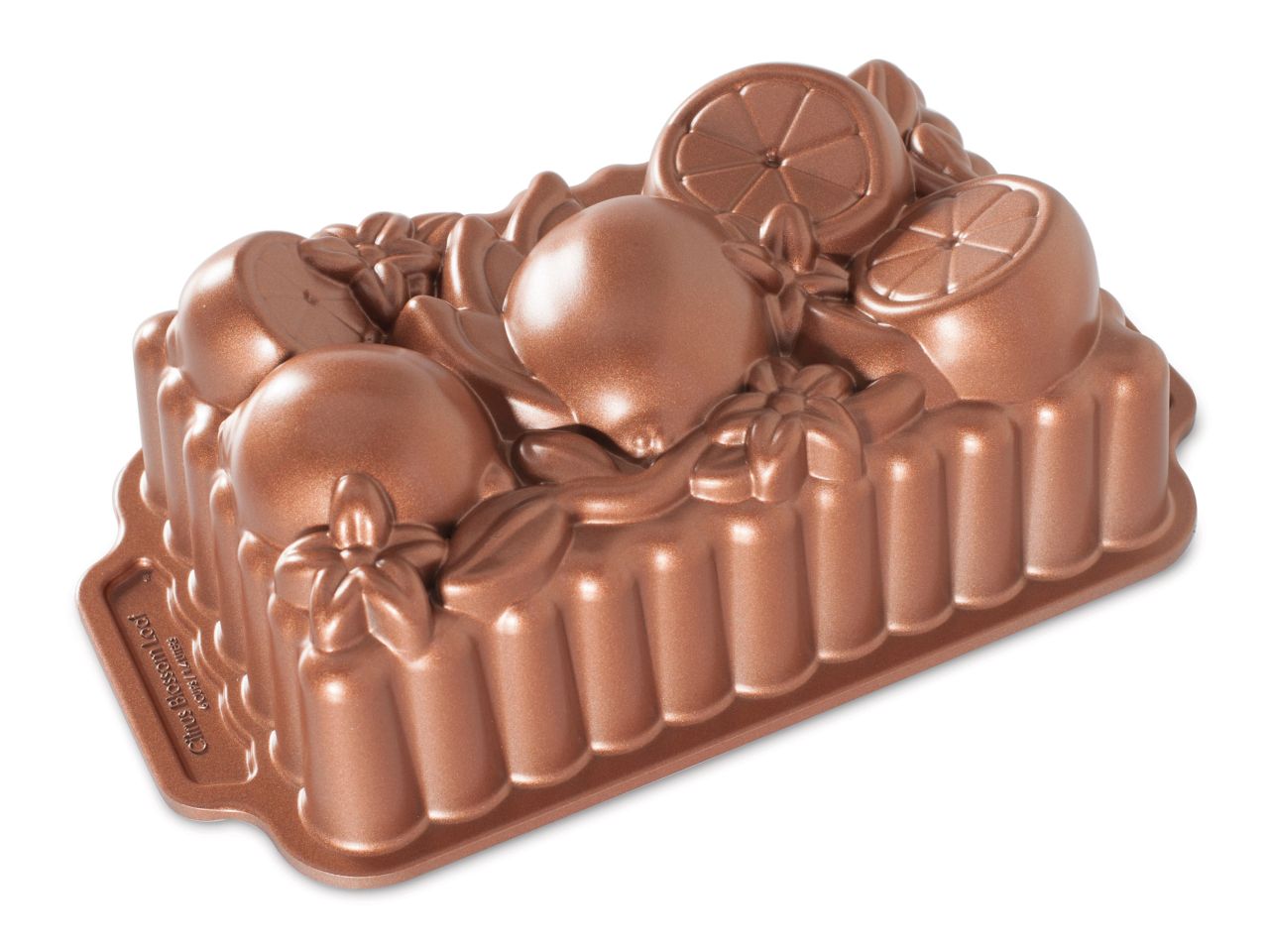 Nordic Ware: Aluguss-Backform Citrus Blossom Loaf, Antihaft, 1,4 L, 20,3 x 12,5 x 8 cm