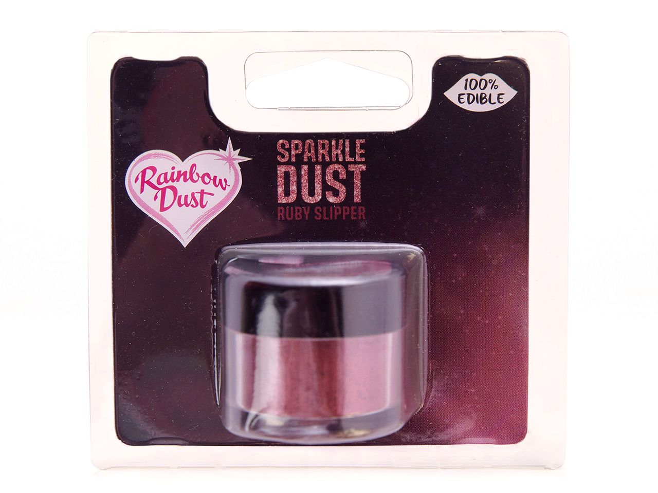 RAINBOW DUST Glitzerpuder: Sparkle Dust Ruby Slipper, essbar, Rubinrot, Döschen à 3 g