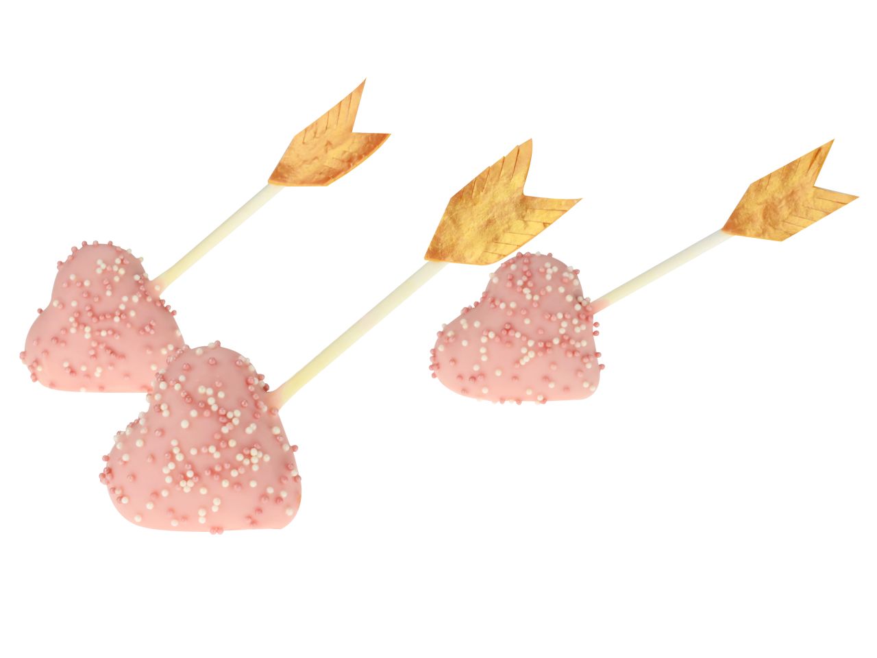 Cake Pop Former, Kunststoff, Weiß-Lila, 3 Aufsätze (Blume, Stern, Herz)