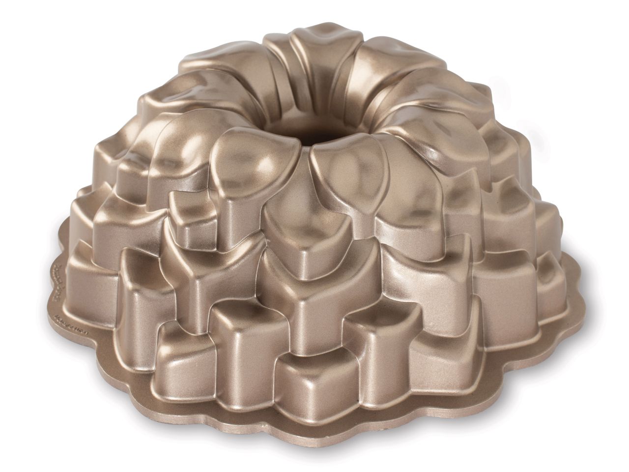 Nordic Ware: Aluguss-Backform Blossom Bundt Pan, Antihaft, 2,4 L, 23,5 x 9,5 cm