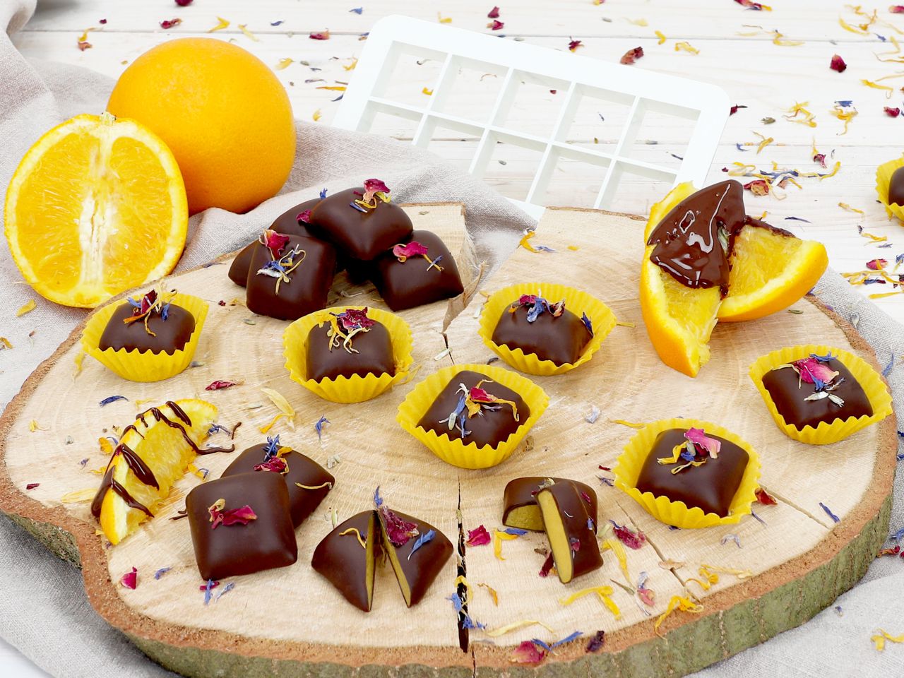 Pralinenset Orange Marzipan Bites