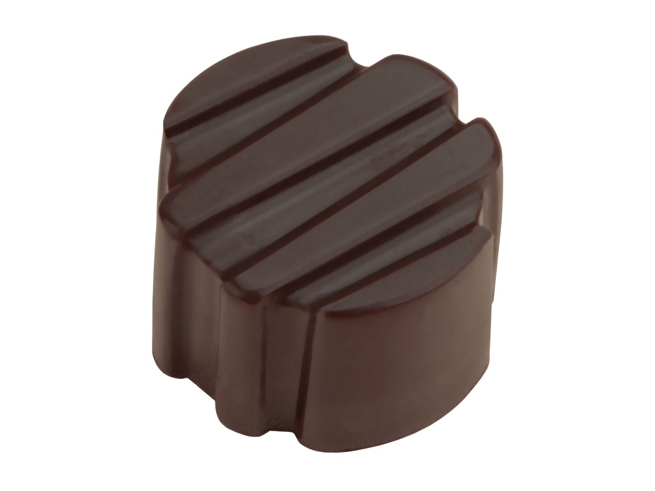 Schokoladenform: Modern, Kunststoff, transparent, 21 Mulden à 26 x 20 mm