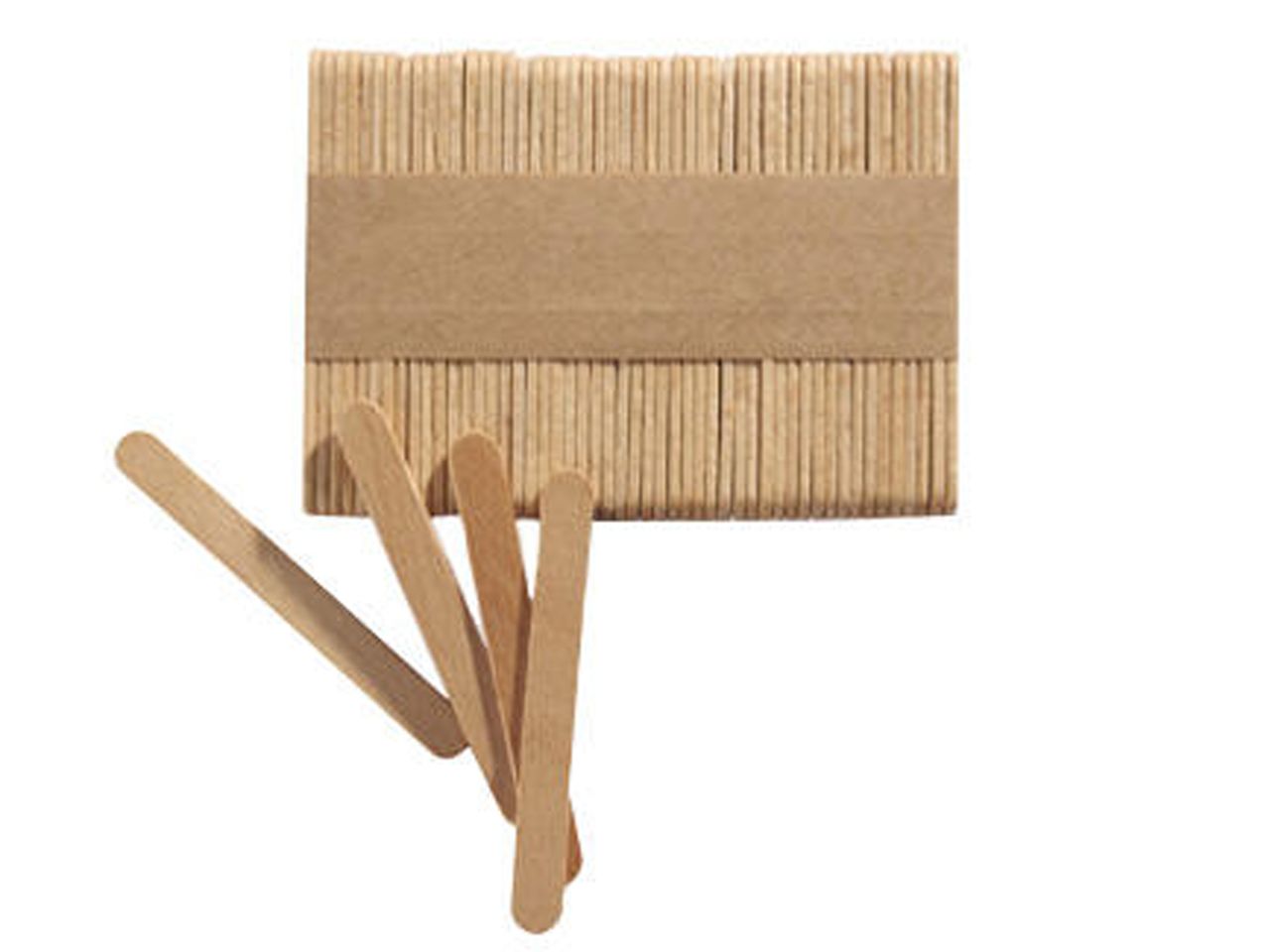 Mini-Eisstiel: Holz, unbehandelt, 500 Stück à 70 x 8 mm