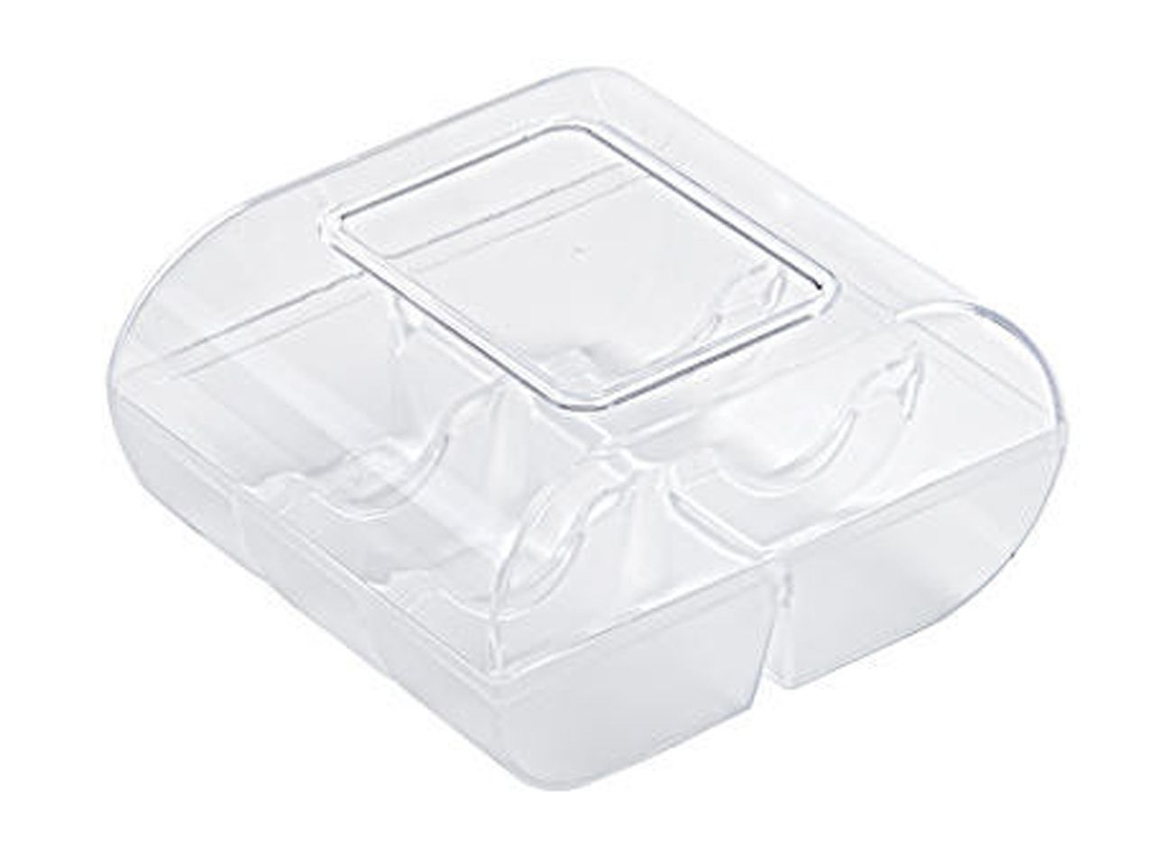 Macarons-Verpackung: Transparent, Kunststoff, für 6 Macarons, 9,9 x 9,4 x 5,3 cm