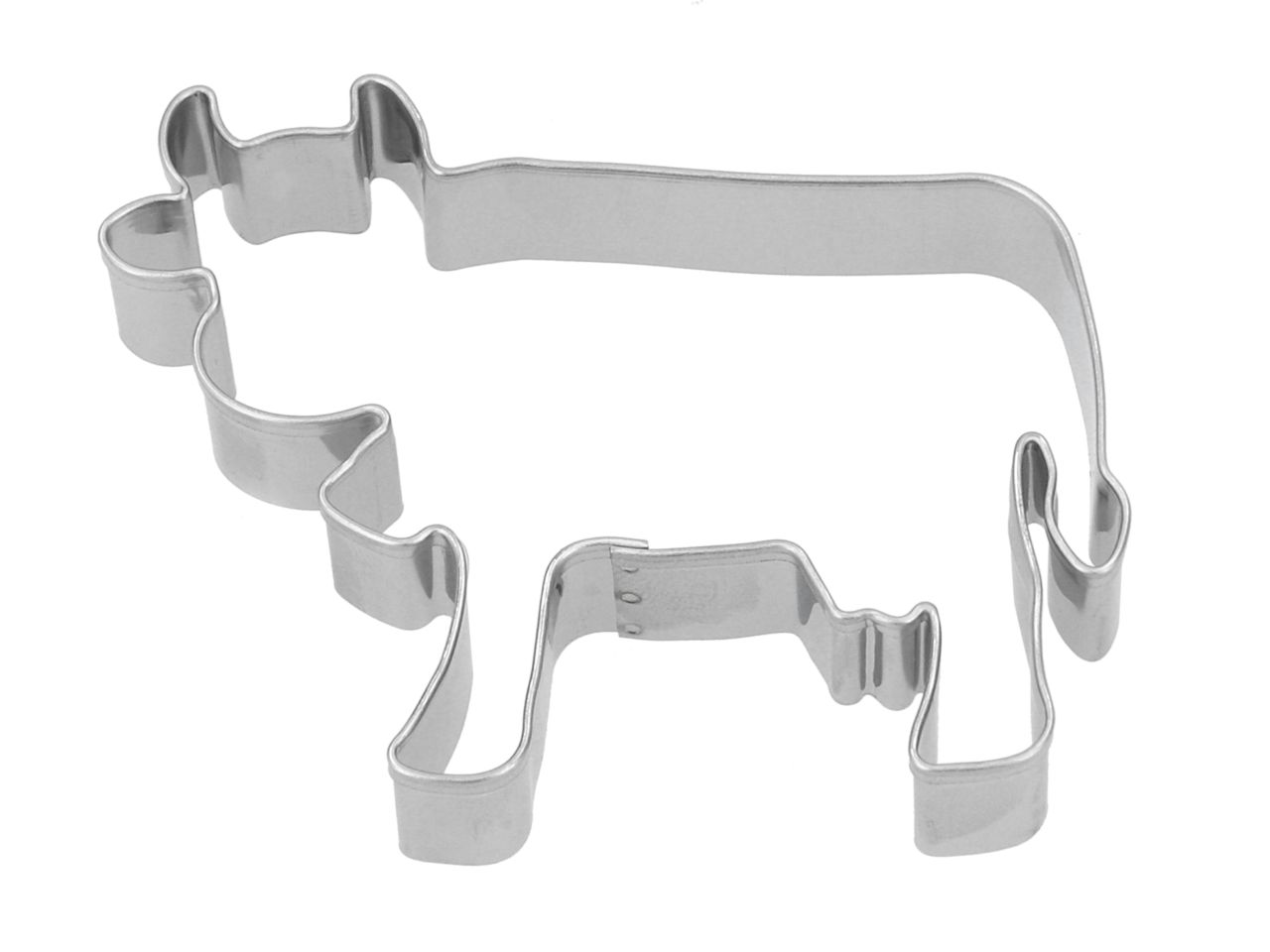 Ausstecher: Kuh, Edelstahl, 5,8 x 7 cm