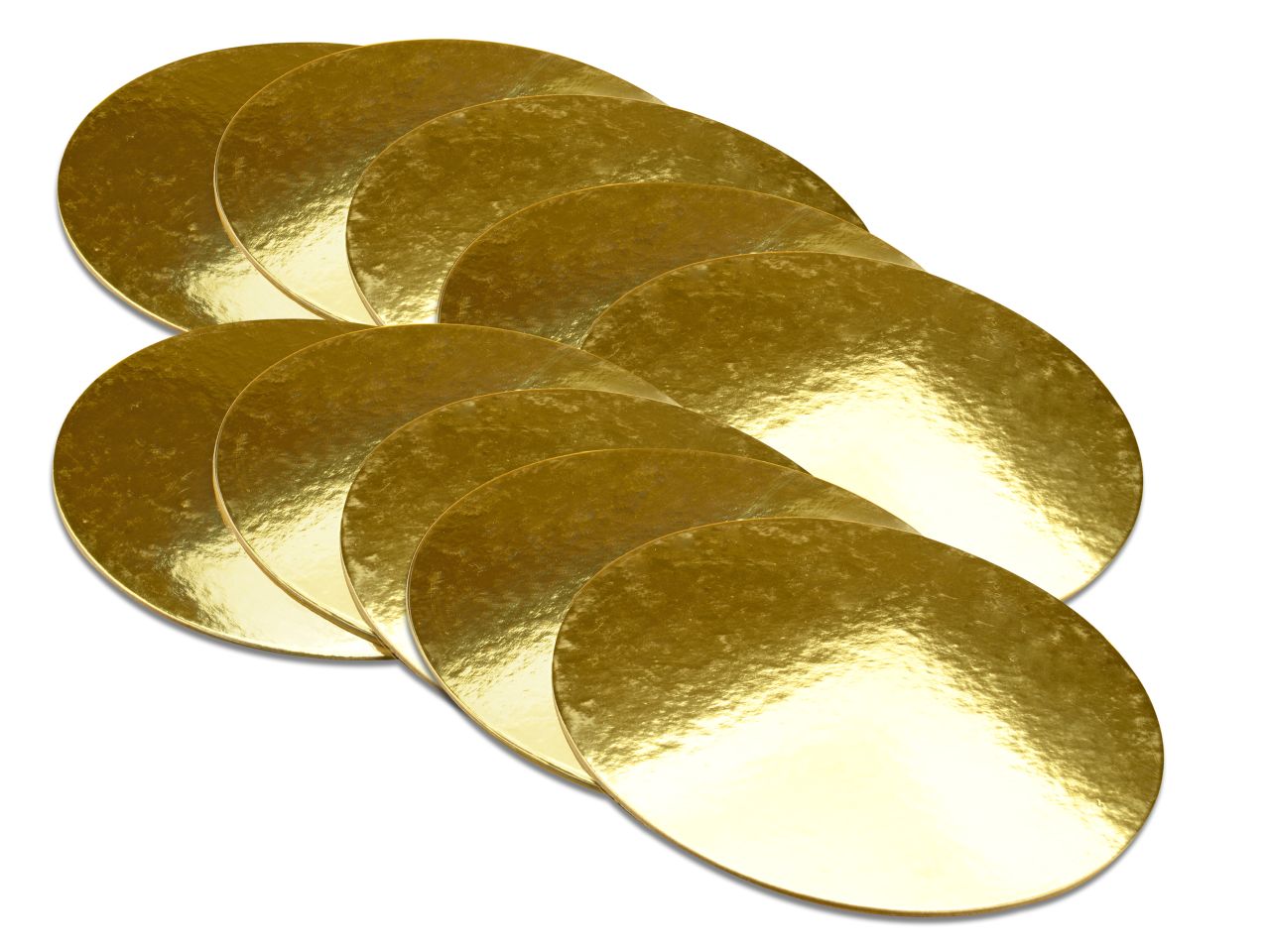 Cakeboard: Golden Plates, goldglänzend, 10 Stück à 15 cm, 2,5 mm
