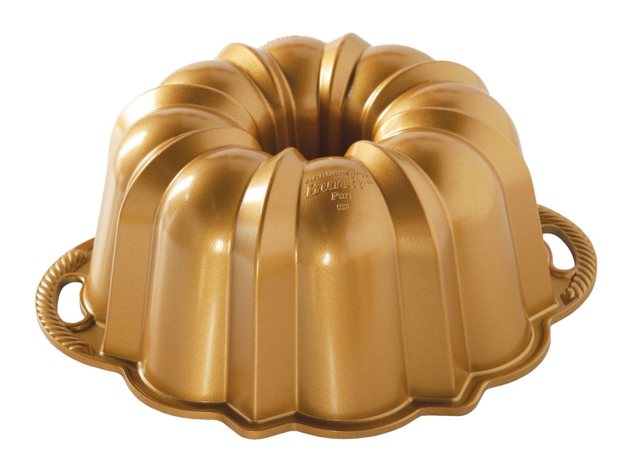 Nordic Ware: Aluguss-Backform Anniversary Bundt Pan, Antihaft, 2,4 bis 3,5 L, 25 x 11 cm