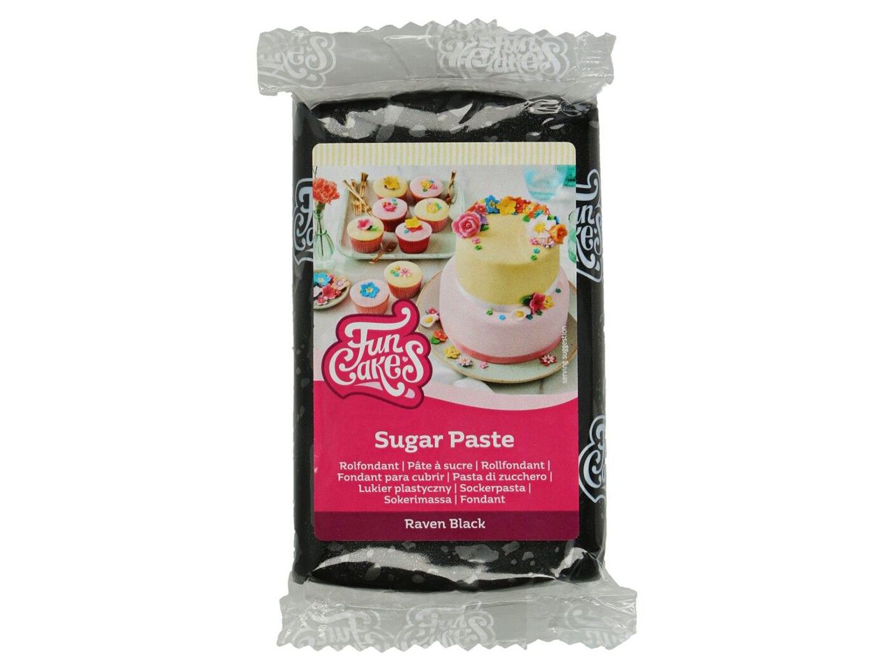 FunCakes Fondant -schwarz- 250g, Dekormasse