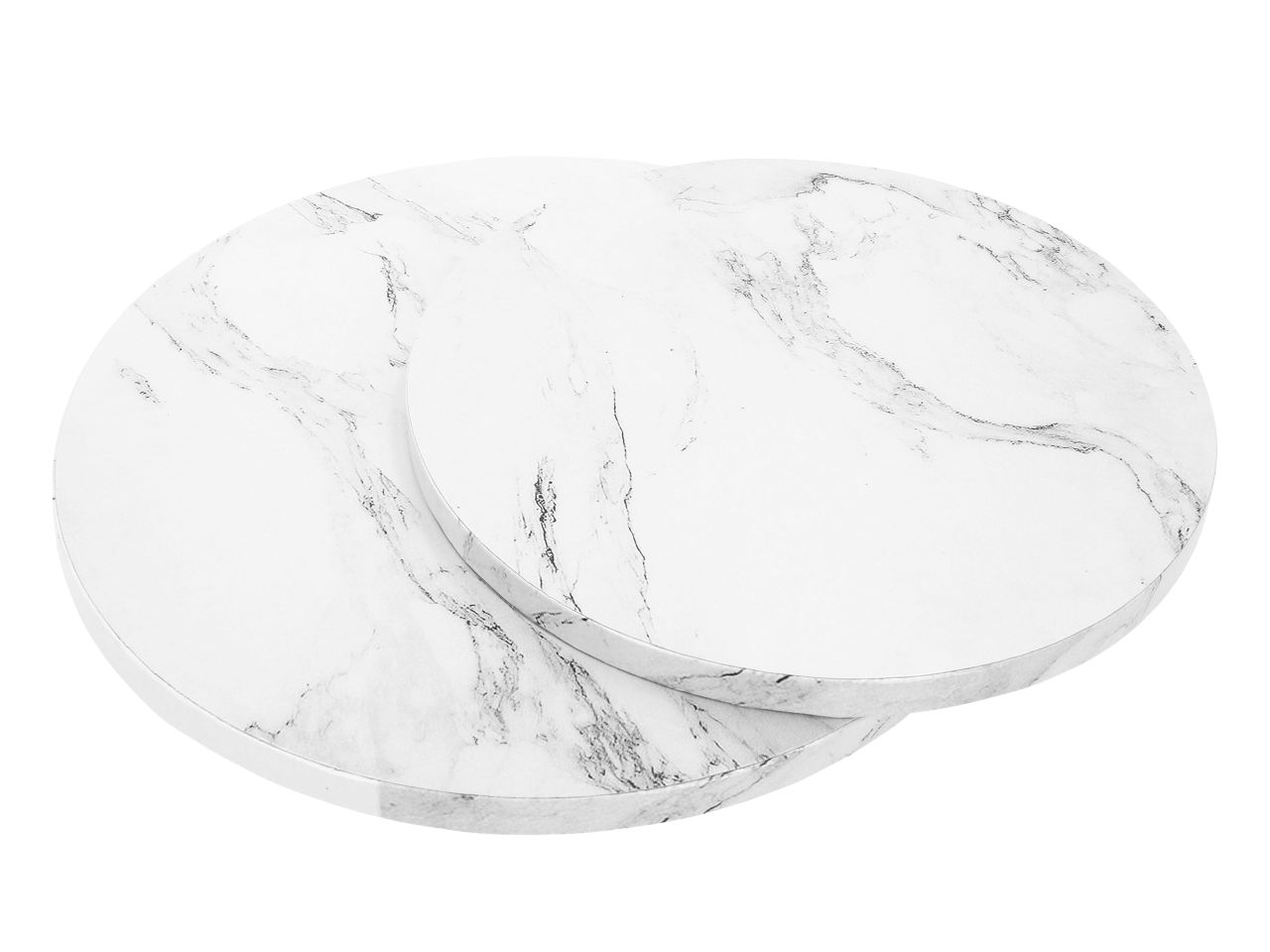 Cakeboard: Weiß mit Marmor-Optik, 30 cm, 12 mm