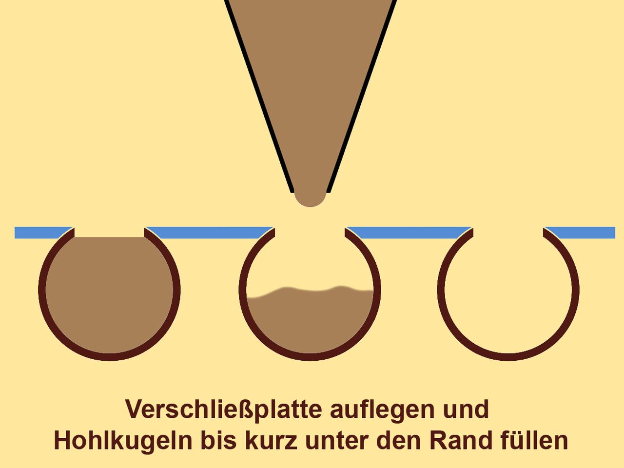 Verschließplatte für Hohlkugeln 19mm