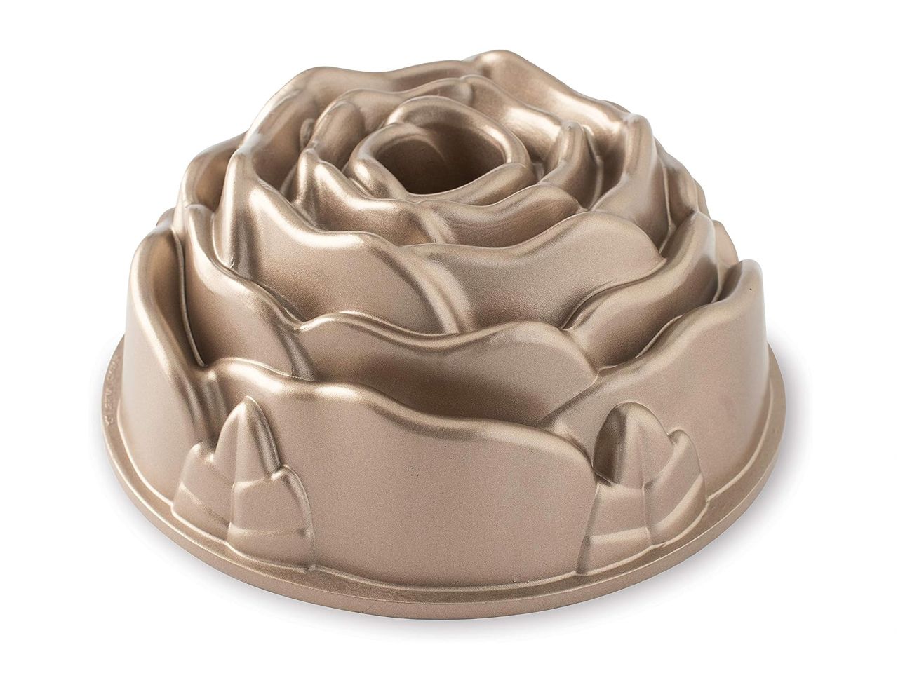 Nordic Ware: Aluguss-Backform Rose Bundt, Antihaft, 2,4 L, 21,5 x 10 cm