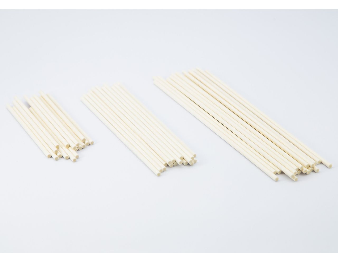 dekofee: Cake Pop Sticks, Kraftpapier, Weiß, 100 Stück á 15 cm x 4 mm
