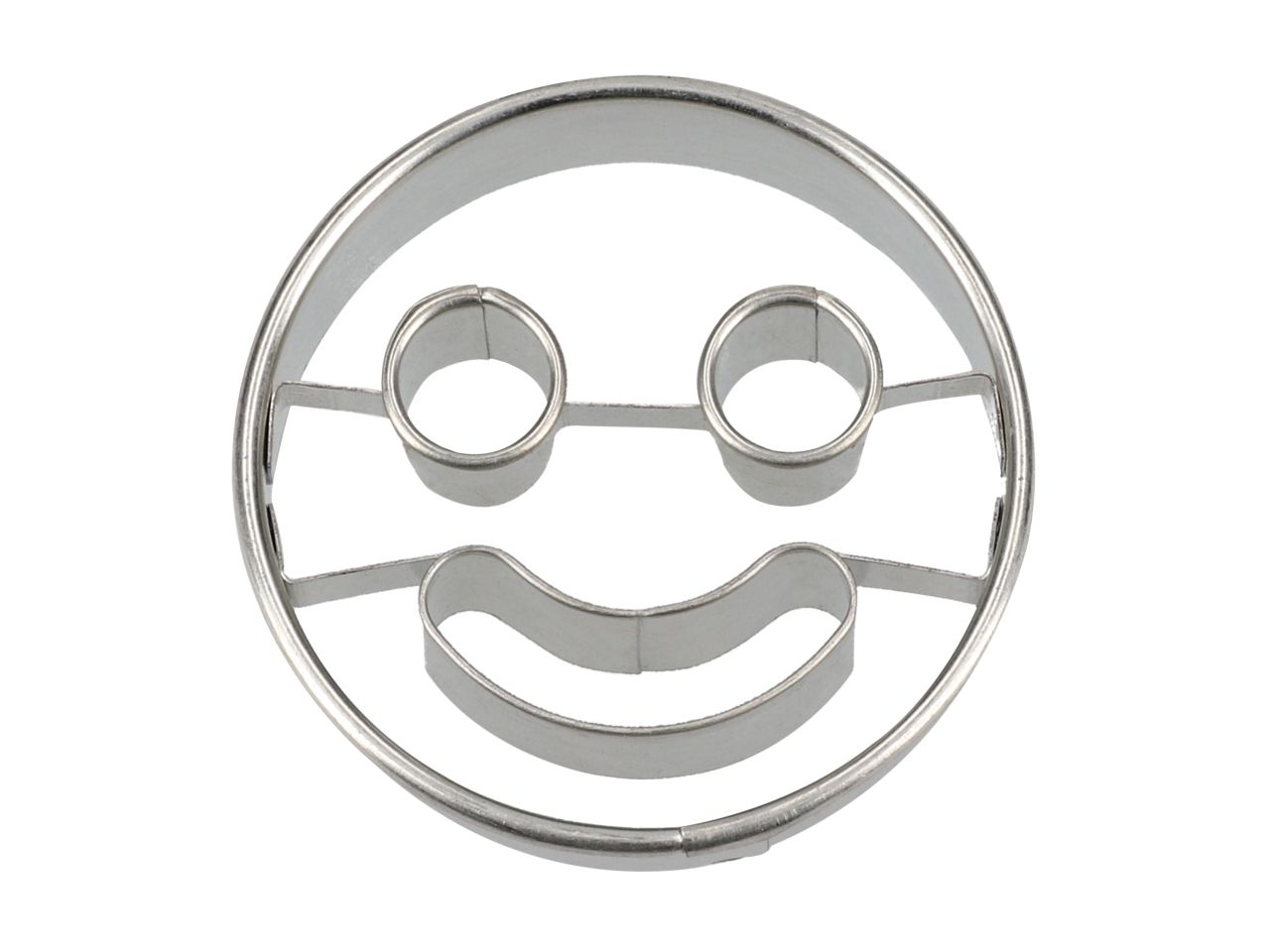 Ausstecher: Smiling Face, Edelstahl, 5 cm