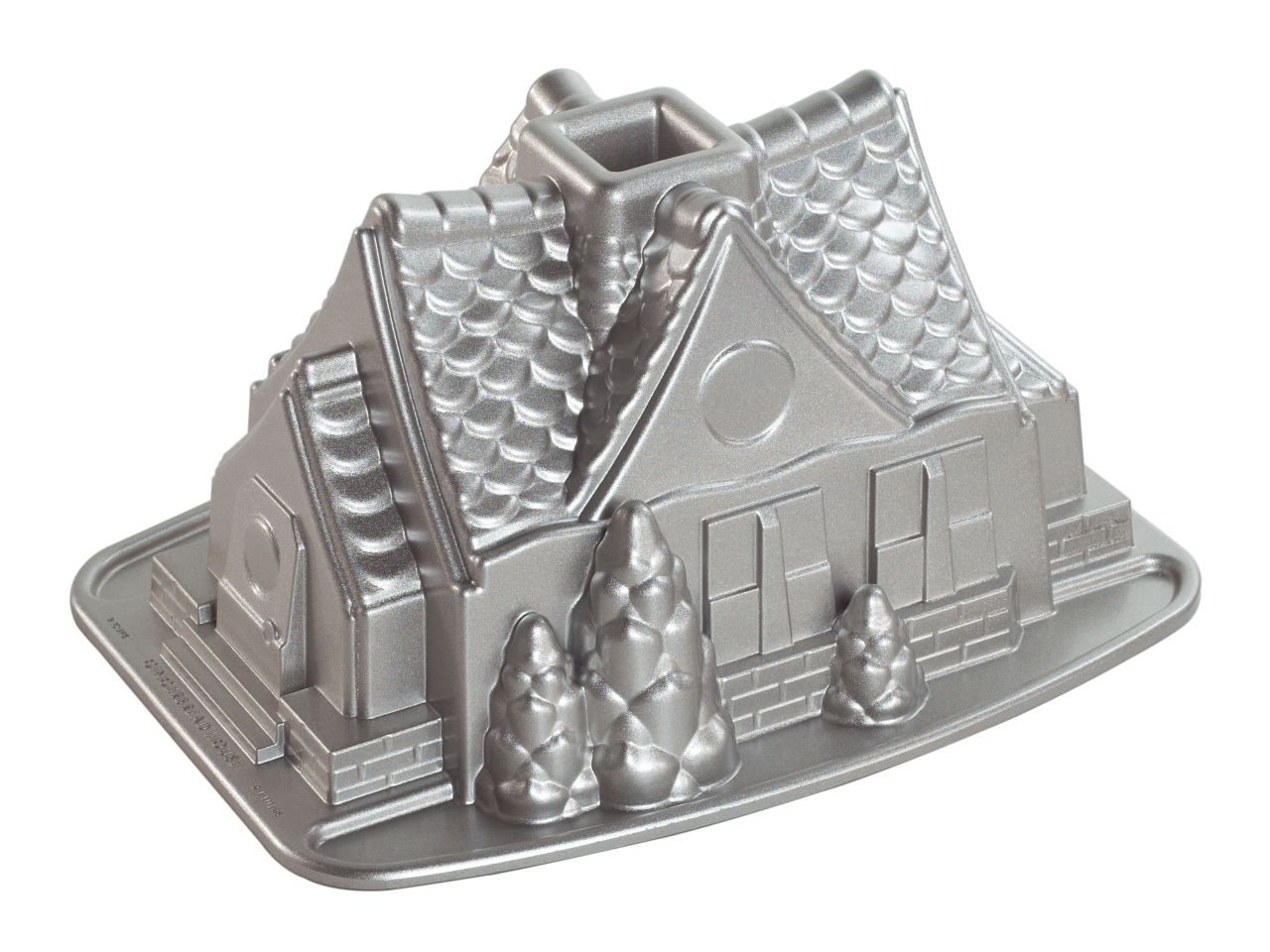 Nordic Ware: Aluguss-Backform Gingerbread House, Antihaft, 2,13 L, 23,5 x 17 x 13 cm