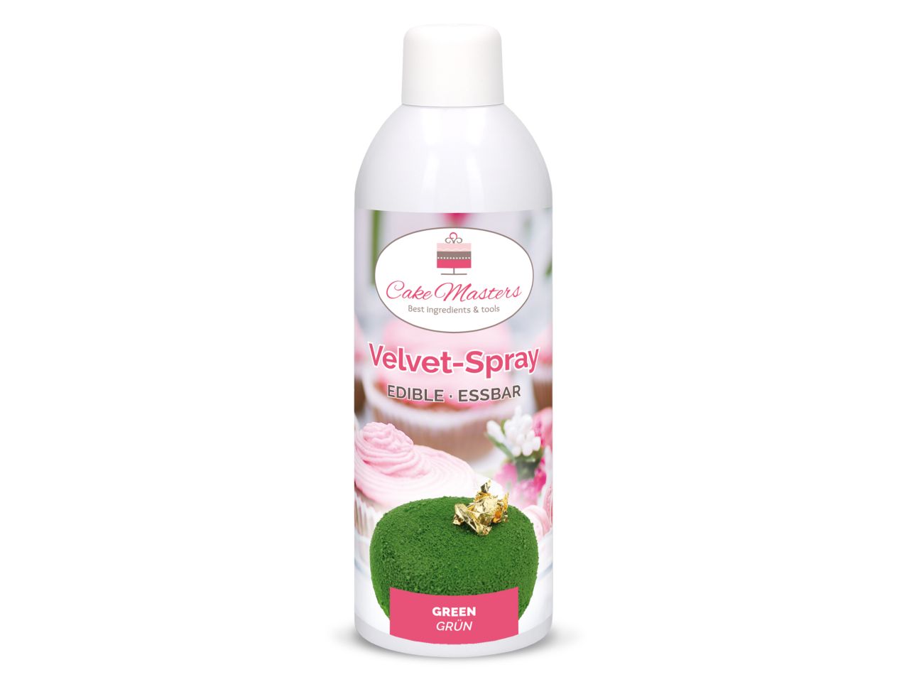 Velvet-Spray für Samt-Effekt, essbar, Grün, 400 ml