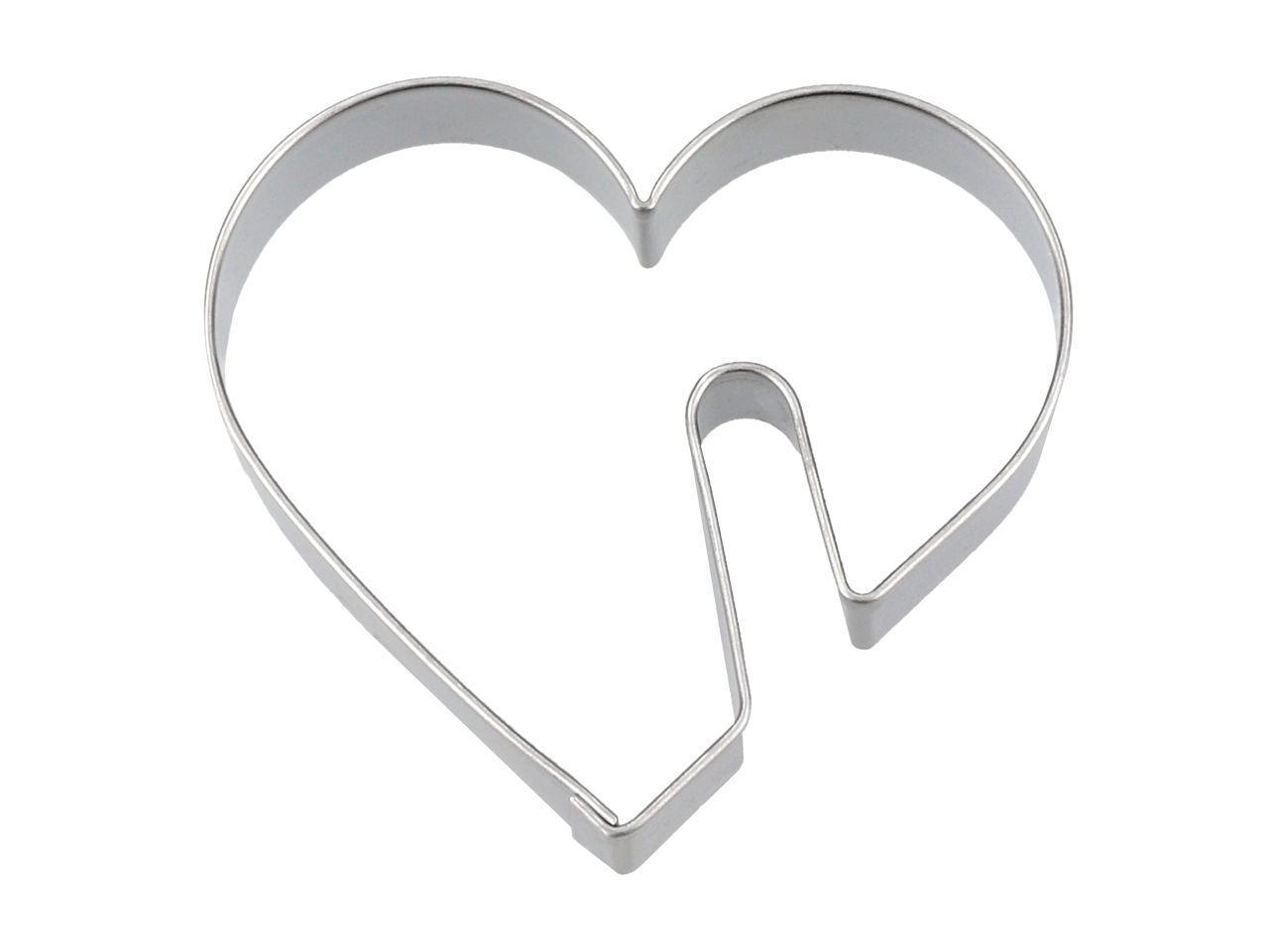 Tassenkeks-Ausstecher: Herz, Edelstahl, 5,5 x 5 cm