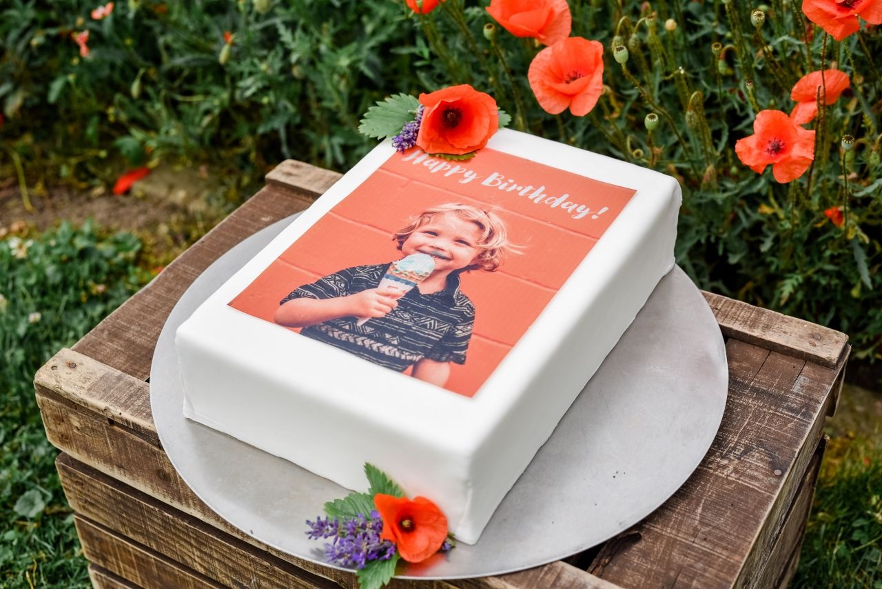 Foto Standard, essbar auf Fondantpapier, rund, 20cm