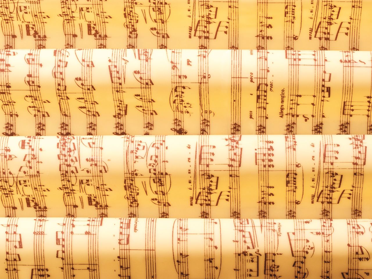 Transferfolie: Musical Notes, Kakaobutter, Beige-Schwarz, 40 x 25 cm