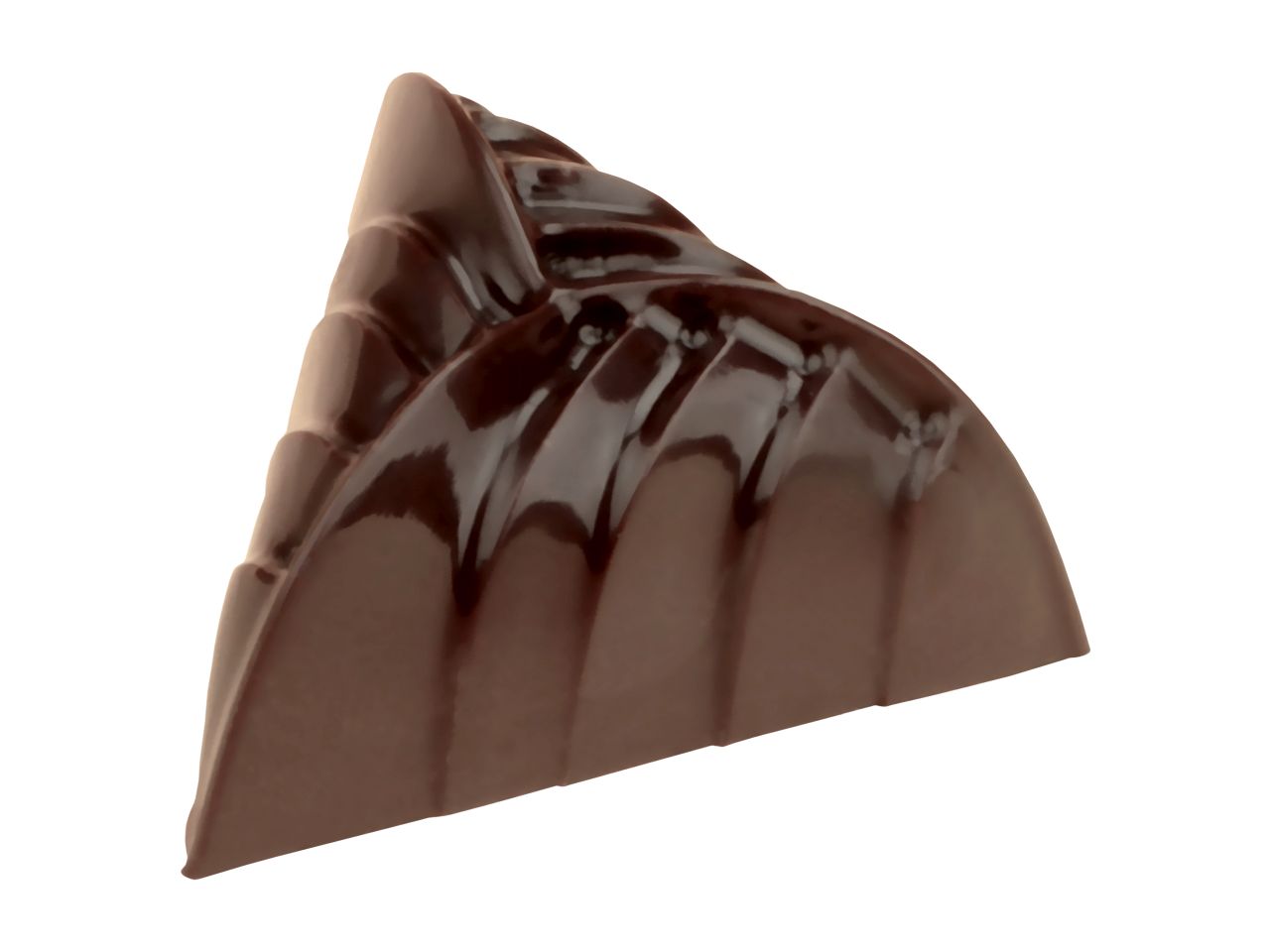 Schokoladenform: Elegance, Kunststoff, transparent, 18 Mulden à 34 x 20 mm