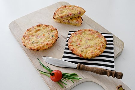 Gemüse Tartelettes mit Speck