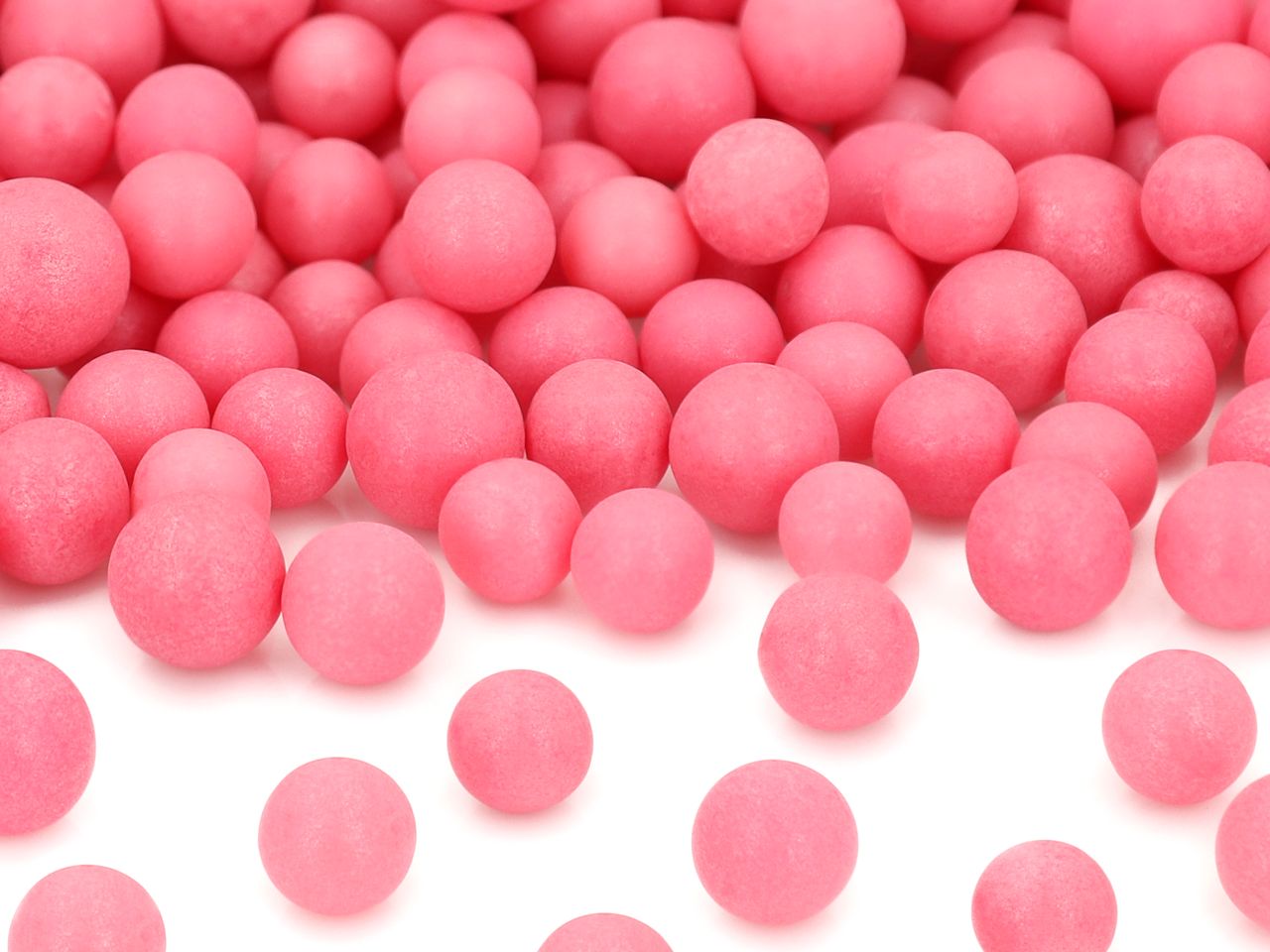 Weiche Zuckerperlen, Pink, 10 mm, 60 g